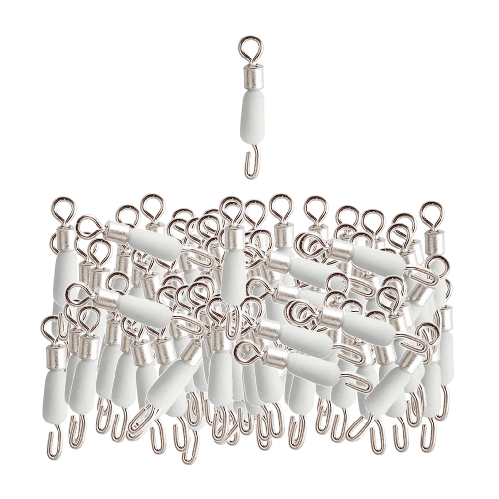 100 шт. Быстрый рыбалка с зажимом разъем Вращающийся шарнир к югу от линии крюк