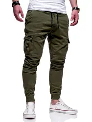 HEFLASHOR, новый стиль, модные, популярные, одноцветные, с карманами, Мужские штаны для бега, городские, хип-хоп, шаровары, повседневные