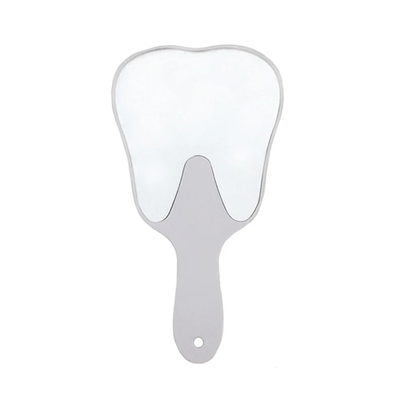 Чистка зубов зеркала уход за полостью рта, зубами инструменты зубы Форма рот инструмент проверки зеркало - Цвет: White