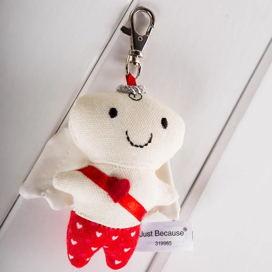 Kawaii Valentine's Day Gift Adorable Frog Angel Keychain Keyring Baby Doll