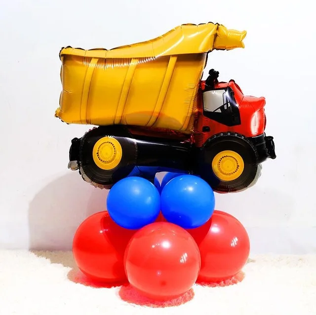 Car Ballons Truck Train airplane Foil Balloon police Globos Gift Happy Birthday Boyss Party Decorations Favor Kids car car balls - Цвет: 1pc