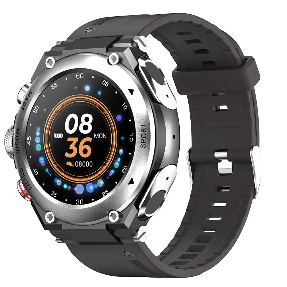 T92 Smart Watch Men 2021 Bluetooth Call Play Music HiFi TWS Earphone Custom Dial Temperature Monitor Smartwatch For Android Ios 