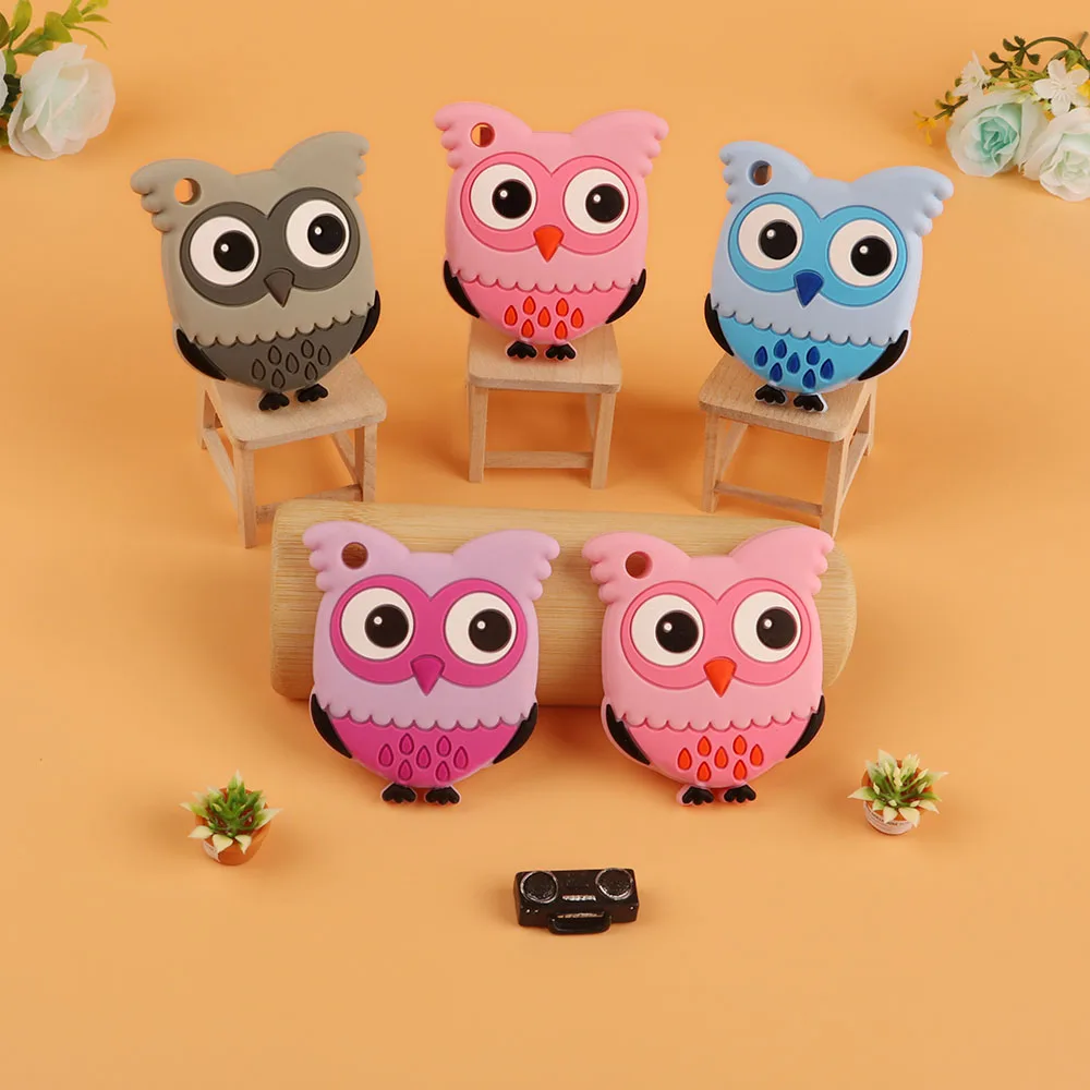 1 шт. Силиконовый грызунок в виде совы без бисфенола | Мать и ребенок