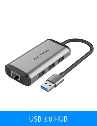 Адаптер-переходник Vention USB док-станция USB 2,0 концентратор 4 Порты и разъёмы USB разветвитель с Светодиодный индикатор USB HUB для Macbook Pro PC компьютер ноутбук планшеты концентратор Мульти USB hab