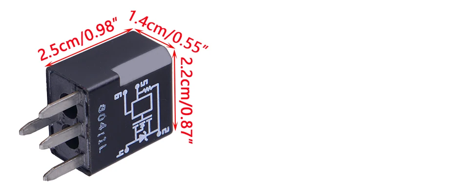 CITALL 2,5x2,2x1,4 см Автомобильная черная фара фары реле предохранитель модуль подходит для Trailblazer Buick GMC 15016745