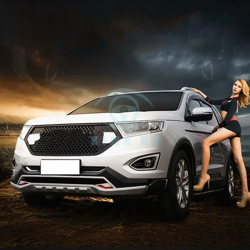 Для Ford Edge- PP(полипропилен) покрытие Передняя Решетка Вентиляционная решетка отделка автомобильные аксессуары модификация автомобиля