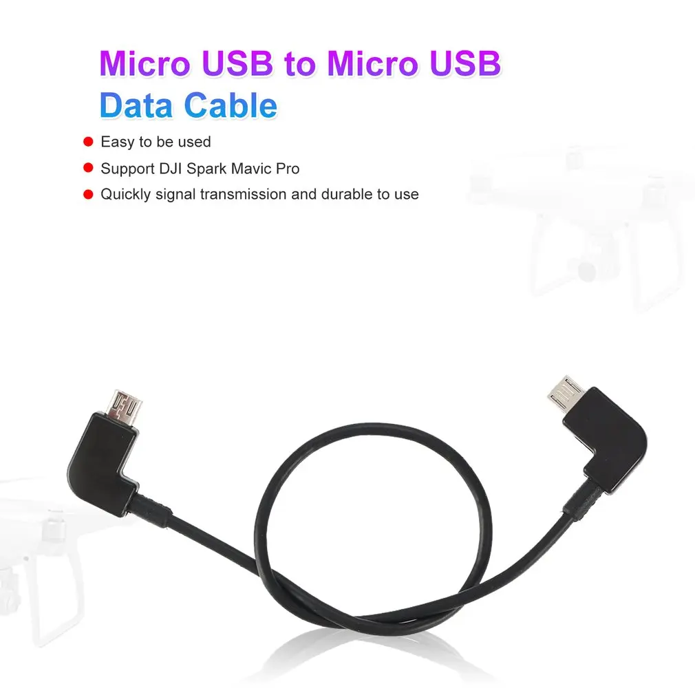 Кабель для передачи данных DJI Spark/MAVIC Pro/Air Control Micro USB Lighting/type C/Micro | Электроника