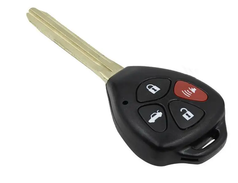 Replacement Key Blade 4 Button Remote key Shell case for Toyota Camry Crown Fob Key cover