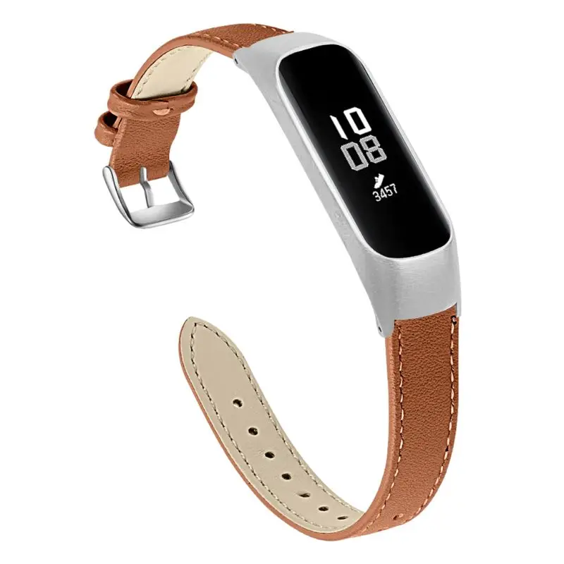 Кожаный ремешок для samsung Galaxy Watch band браслет из натуральной кожи Замена для samsung Watch Fit-e SM-R375 полосы A5YA