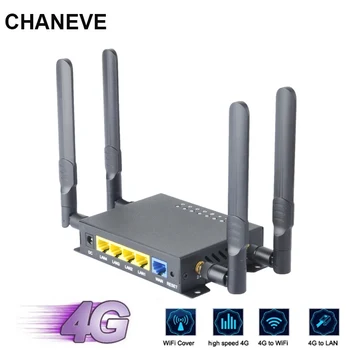 

CHANEVE 300Mbps LTE WiFi Router 3G/4G Wireless CPE Router With SIM Card Slot USB Port And 4 High gain antenna support OpenWRT