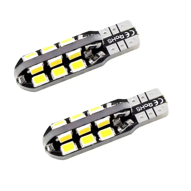 

150PCS T10 W5W 147 Wedge Door Instrument Side Bulb Lamp Car White Light 24 SMD 2835 LED PCB DC 12V