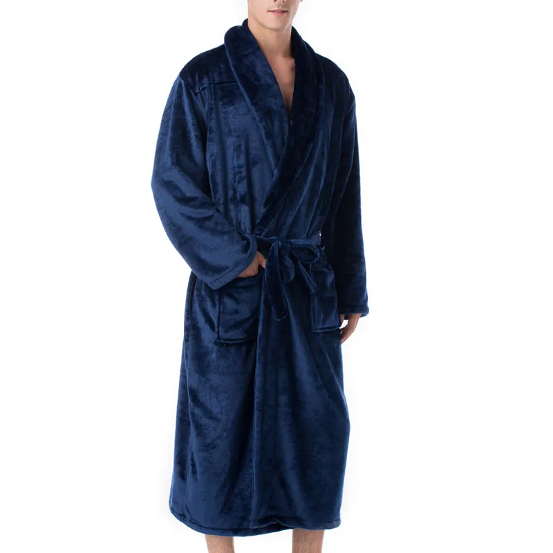 Spring Winter Men Bathrobe 9XL 8XL 7XL 6XL Bust 140cm Warm Plus Size Sleepwear Pajama pajama joggers Men's Sleep & Lounge