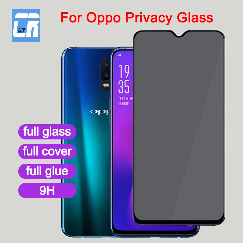 

Full Cover Privacy Screen Protector Tempered Glass for OPPO R17 A7X A7 R15 R11S Plus Anti Spy Glass for OPPO F7 F9 F11 A3S Film