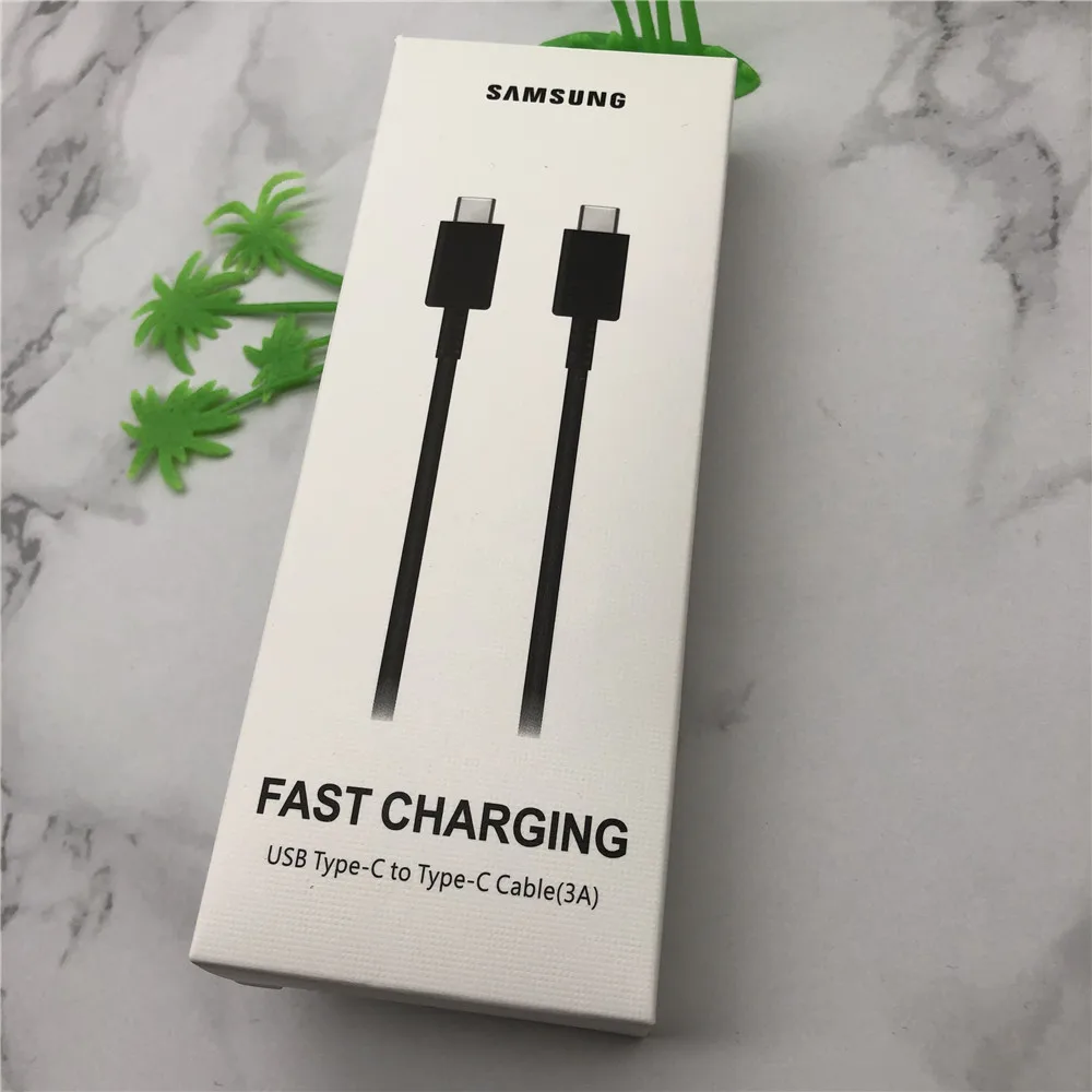 Кабель samsung usb type C-type C 1 м для Galaxy note 10 pro 5G A70 A80 PD Quick Charge 3A USB-C кабель для быстрой зарядки