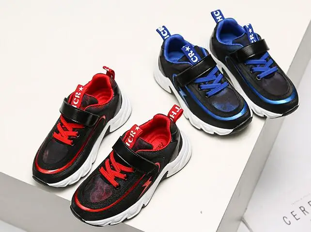 Children Black Shoes Baby Girls Soft Sport Sneakers Boys Casual Shoes