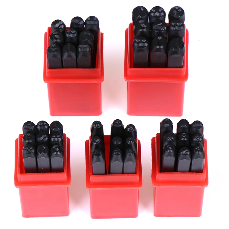 

1 Set Numbers Steel Metal Die Leather Stamp Punch Tool Case Kit Craft 2/3/4/5/6mm