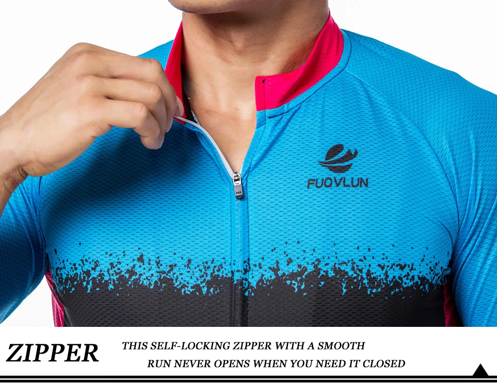 FUQVLUN Cycling Clothing Cycling Set Italy Silicon Grippers at Arm Bike uniform Cycling Jersey Set Road MTB Bicycle Wear
