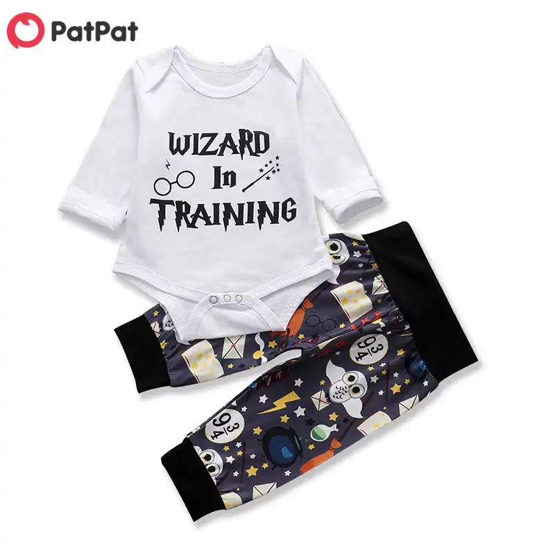 Patpat Ensemble Body Et Pantalon Pour Bebe Garcon Vetements De Style Magique 3 Pieces Lettres Imprimees Nouvelle Collection Printemps Et Automne 21 Aliexpress