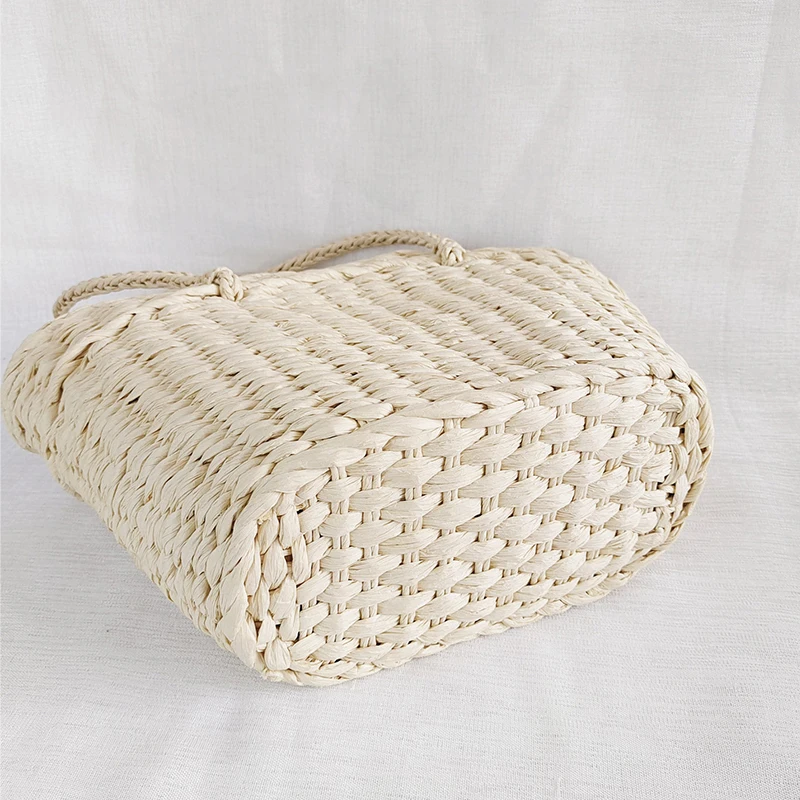 Women Bohemian Beach Handbag Rattan Wicker Straw Tote Bag Large Capacity Female Casual Travel Fashion Shoulder Basket Bolsos