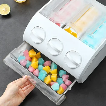 

Multifunction Refrigerator Storage Drawer Small Ice Cube Box Popsicle Molds Maker Tray Juice Making DIY Bar Kitchen Accessories