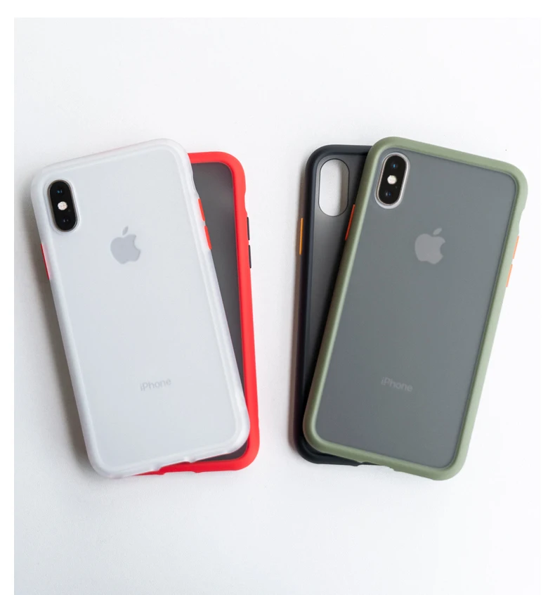 Роскошный Матовый чехол для iPhone 11 Pro X XS Max XR 7 8 противоударный чехол полупрозрачный чехол для iPhone 7 8 6 6S Plus Чехлы Coque Funda