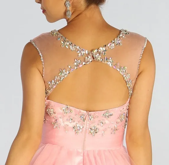 vestido de noiva, украшенные стразами; Симпатичные туфли Элегантные Формальные вечерние платье на выпускной короткие розовые синие тюлевые Платья для подружек невесты