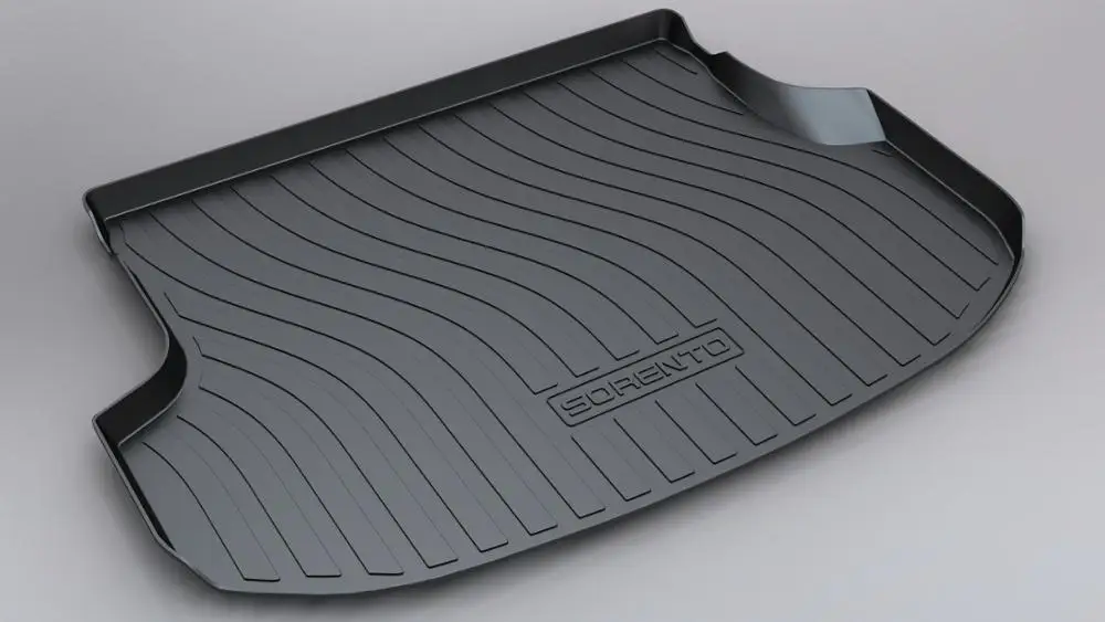 

SJ ALL Weather TPO Car Trunk Mats Tail Boot Cargo Liner Cover Rear Cargo Tray Luggage Pad For KIA Sorento 5 Seats 2009 10-2015
