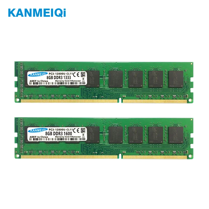 KANMEIQi ram DDR3 8 Гб 1333 МГц 1600 МГц настольная Память Dimm 240pin 1,5 v для AMD/Intel