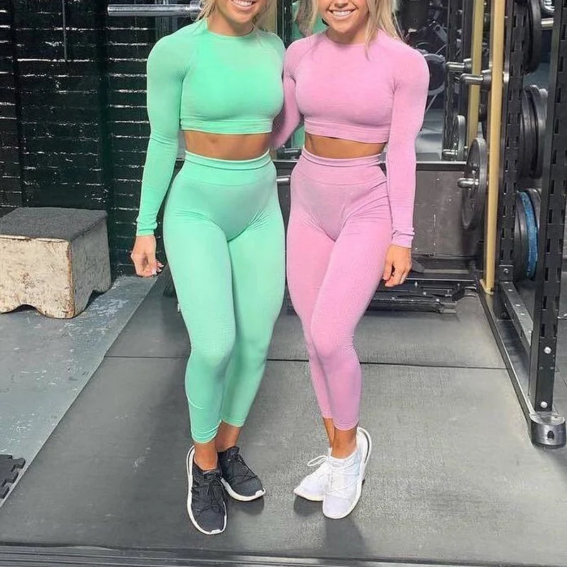 2020-Vital-Women-Seamless-Yoga-Set-GYM-Cloth-Long-Sleeve-Shirts-High-Waist-Running-Leggings-Workout