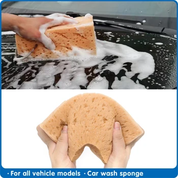 

FDIK Car Wash Sponge Extra Large Cleaning Honeycomb Coral Car Yellow Thick Sponge Block Car Supplies Auto Wash Tools Absorbent