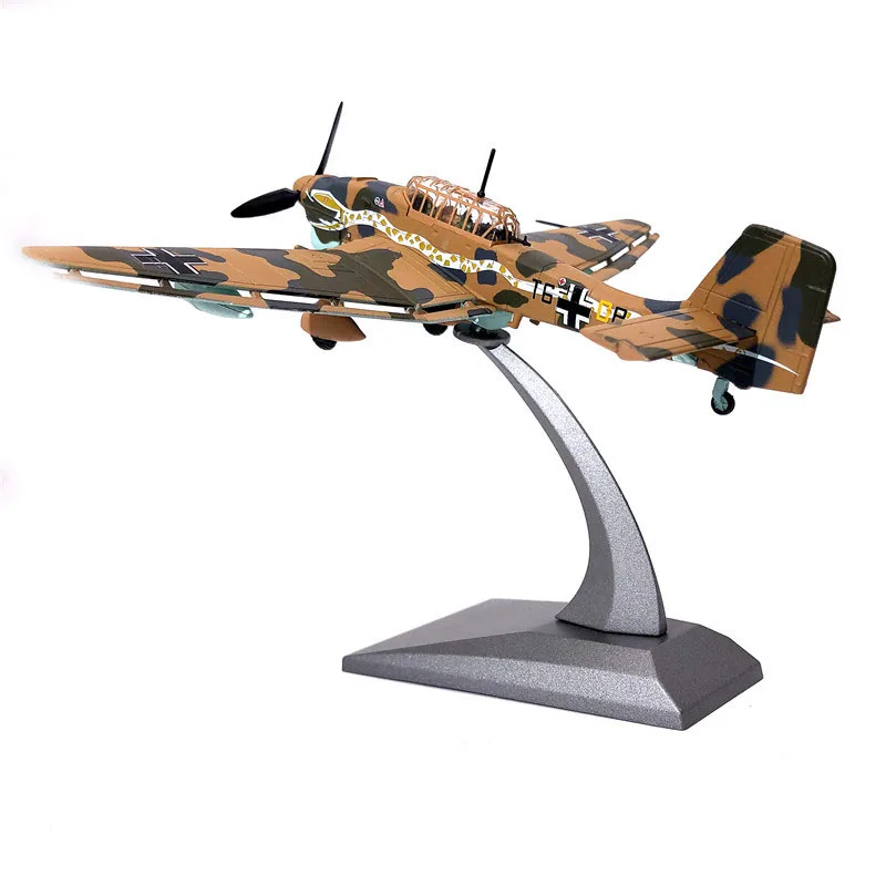 1/72 немецкая stuka JU-87 Ныряние бомбардировщик боевой самолет литой металлический самолет модель игрушки для коллекции подарок украшение для детей