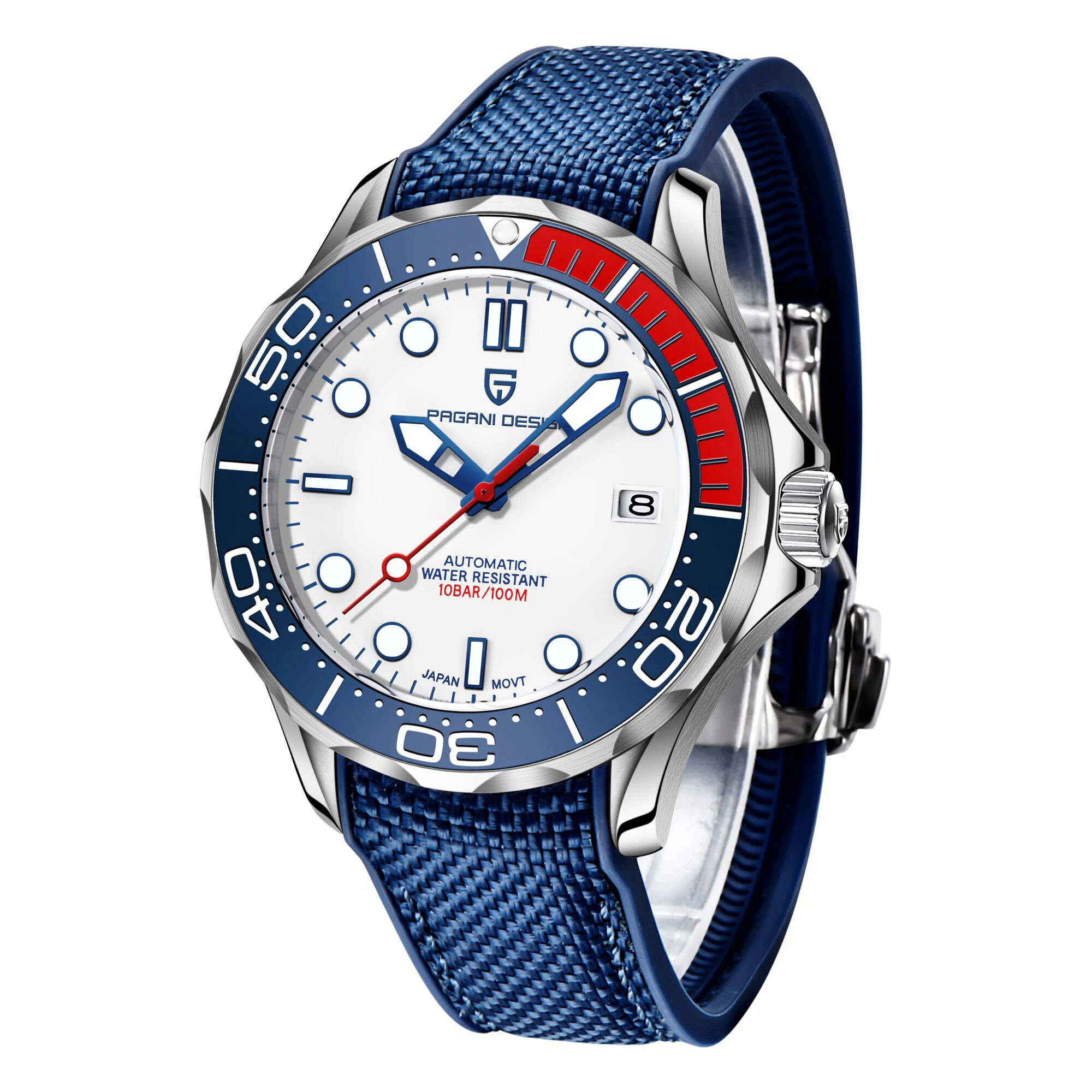 PAGANI DESIGN 2021 New Automatic Watches for Men Mechanical Wristwatch men Steel Dive watch men NH35 Clock Man Reloj Hombre 