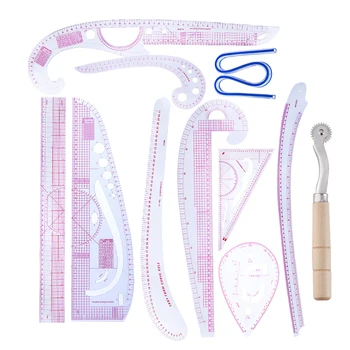 

DIY Tool Clothing Patchwork Multi-Ruler Seam Quilt Sewing Curve Tailor Rulers Drawing Cutting Drafting School Office Supplies