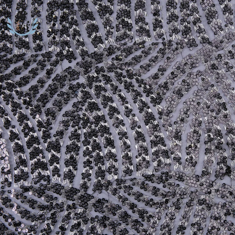 5 ярдов Весна и лето новая ткань с блестками кружева Сетчатая Ткань вышивкой