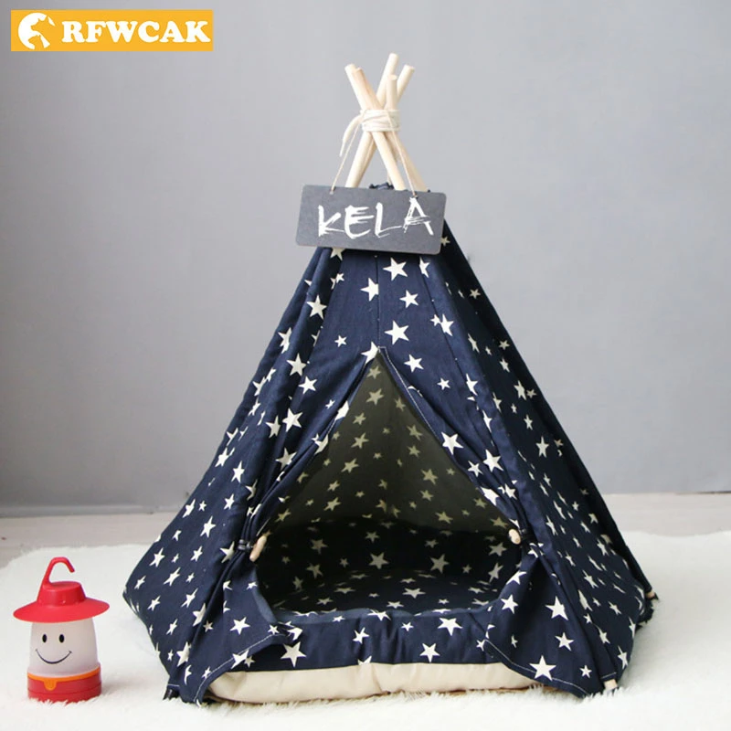 Палатка для кошек RFWCAK моющаяся кровать собак и домик игрушек щенков маленьких