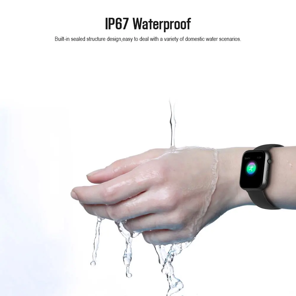 VERYFiTEK AW5 Smart Watch Heart Rate Monitor Blood Pressure Fitness Bracelet Watch Women Men Smartwatch PK B57 P80 P70 IWO 8 9