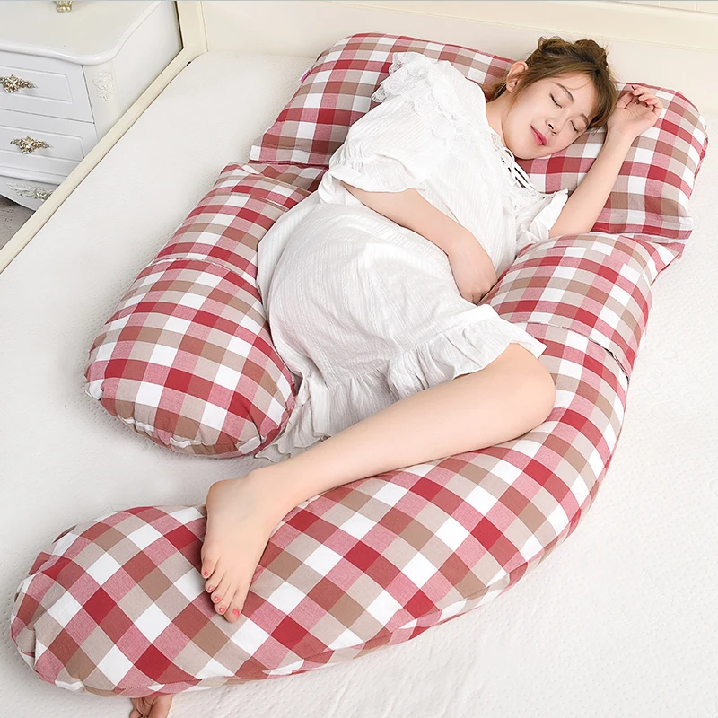 

Multi-function Big U Type Breastfeeding Pillow Pregnancy Pillows Body Supporting Pillow For Pregnant Women Side Sleepers Cushion