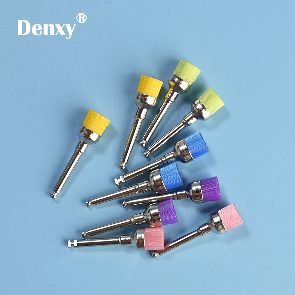Denxy 200 шт зубные нейлоновое полировочное кисти миска Форма зубная