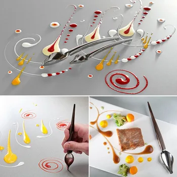 

DIY Stainless Steel Chocolate Spoon Pencil Spoons Cake Decorating Baking Pastry Tools Accessories small