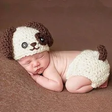 Disfraz de Animal hecho a mano para recién nacido, cubierta de pañal, traje infantil, conjuntos de ropa de invierno, de 0 a 6 meses