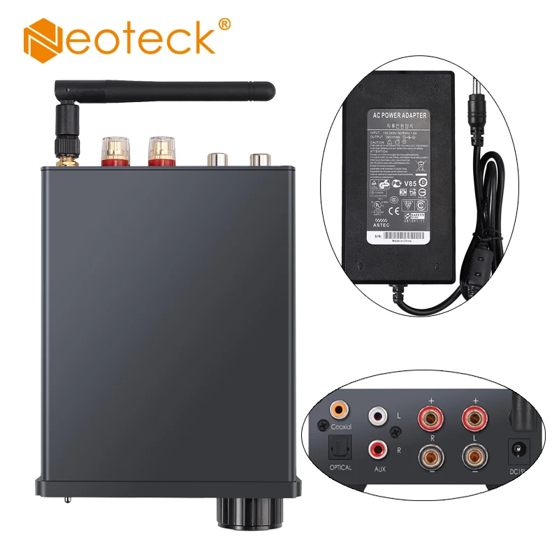 Neoteck Bluetooth 5 0 приемник Hi Fi цифровой усилитель мощности DAC оптический коаксиальный