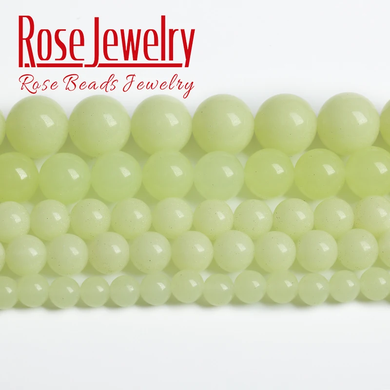

Natural Stone Luminous Glowing In The Dark Beads Round Loose Beads for Jewelry Making DIY Bracelets Accessories 6/8/10/12mm 15''