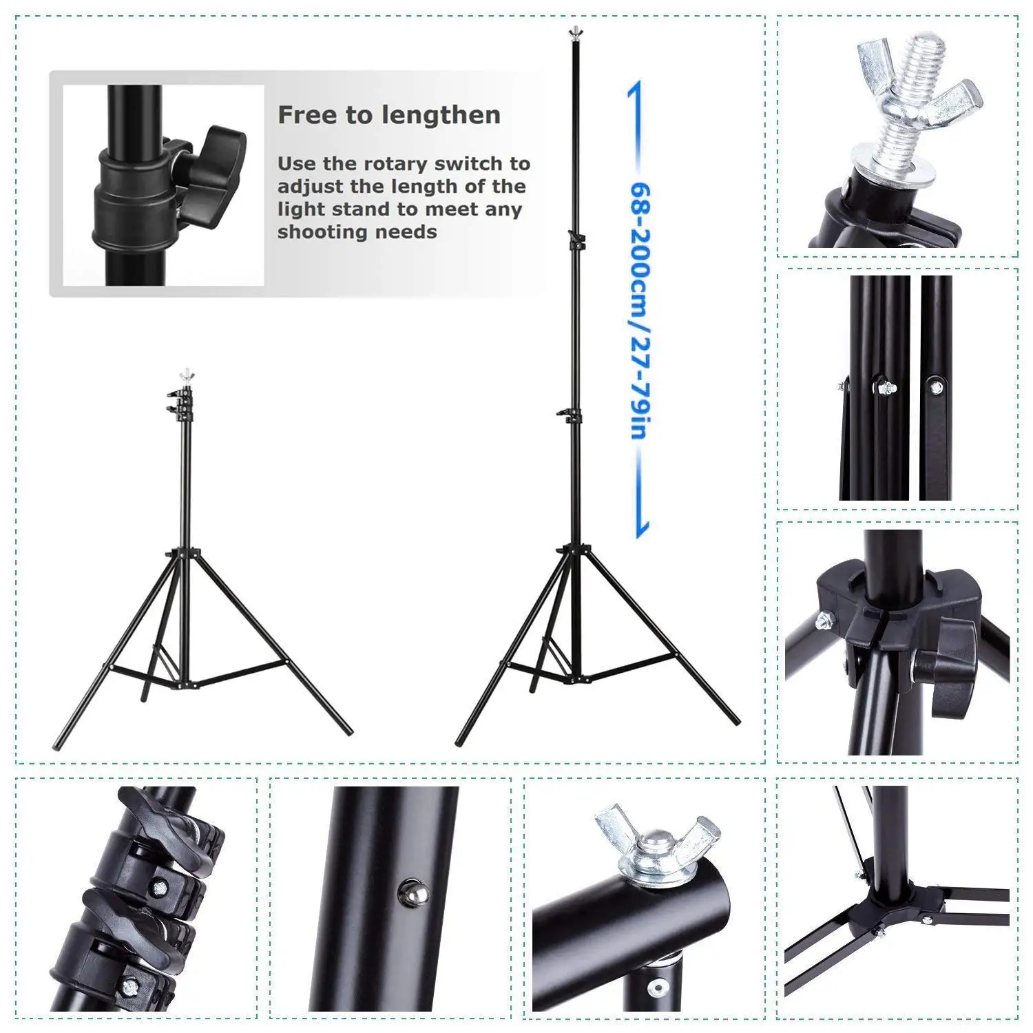 Профессиональный софтбокс, непрерывный светильник ing Kit 50x70 см, набор для фотостудии, светильник, лампы, 2 шт, 5500 K, фотография, E27 разъем