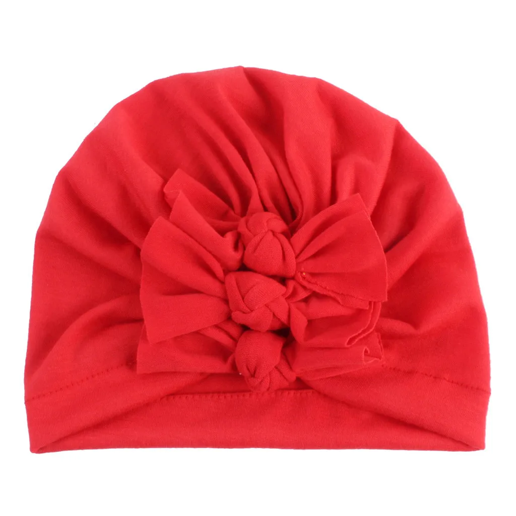 TELOTUNY для новорожденных, для маленьких мальчиков галстук-бабочка для девочек шапка Головные уборы индийский шляпа узлом Кепки шапочка для волос резинки для волос Кепки упругая шляпа тюрбан ZO16 - Цвет: N