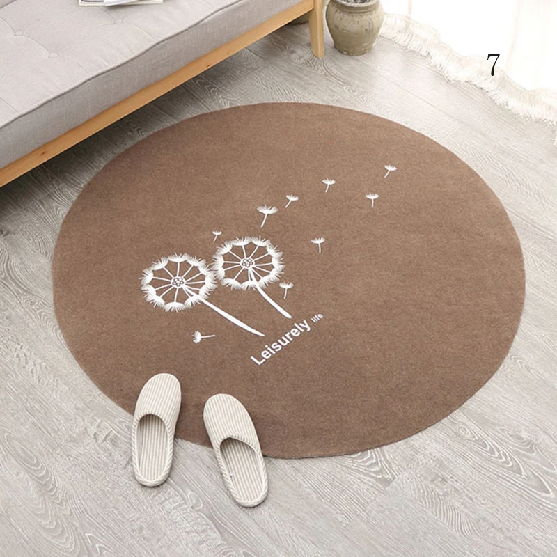 7 1 шт. напольный коврик Круглый Коврик противоскользящий принт для дома, ванны, кухни вход J99Store - Цвет: 7