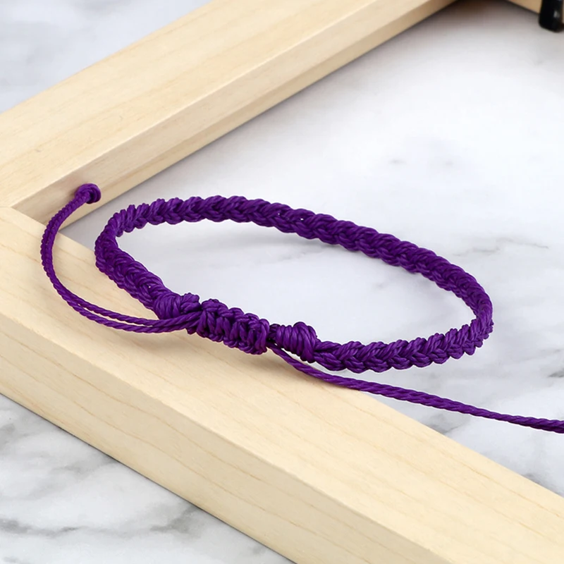 Braided Rope Bracelet Cloth Braided Bracelet 26 Colors Adjustable Woven Friendship Bracelet For Women Men Wax Thread Wrap Rope Knot Bracelets&Bangles Handmade Jewelry Gifts