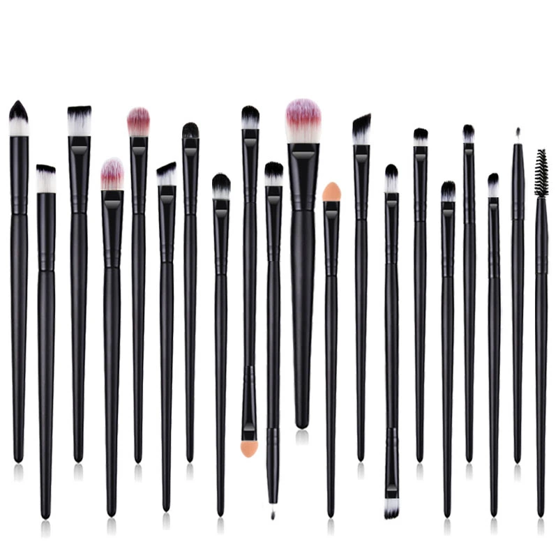 20/5Pcs Hot Sell Makeup Brushes Set Eye Shadow Foundation Powder Eyeliner Eyelash Eyebrow Brush Cosmetic Beauty Make Up Tool Kit - Handle Color: Black