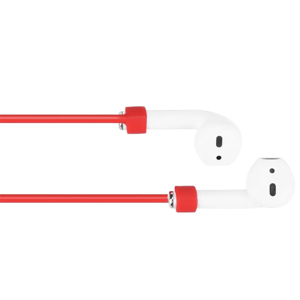 VOBERRY, портативный аксессуар для гарнитуры, набор для Airpods 2& 1, чехол для зарядки, силиконовый защитный чехол и брелок с помпоном, ремешок 829#2