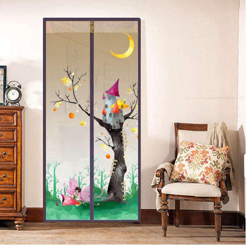 

Flower Fairy Encryption Net 6 Magnetic Strip 7 Buckle Anti-mosquito Curtain for Home Children Human Health Comfortable Summer
