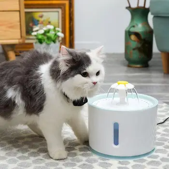 

2020 Hot Sale Pet Water Fountain Intelligent Electric Pet Water Dispenser Automatic Cat Fountain Pet Drinker with LED light